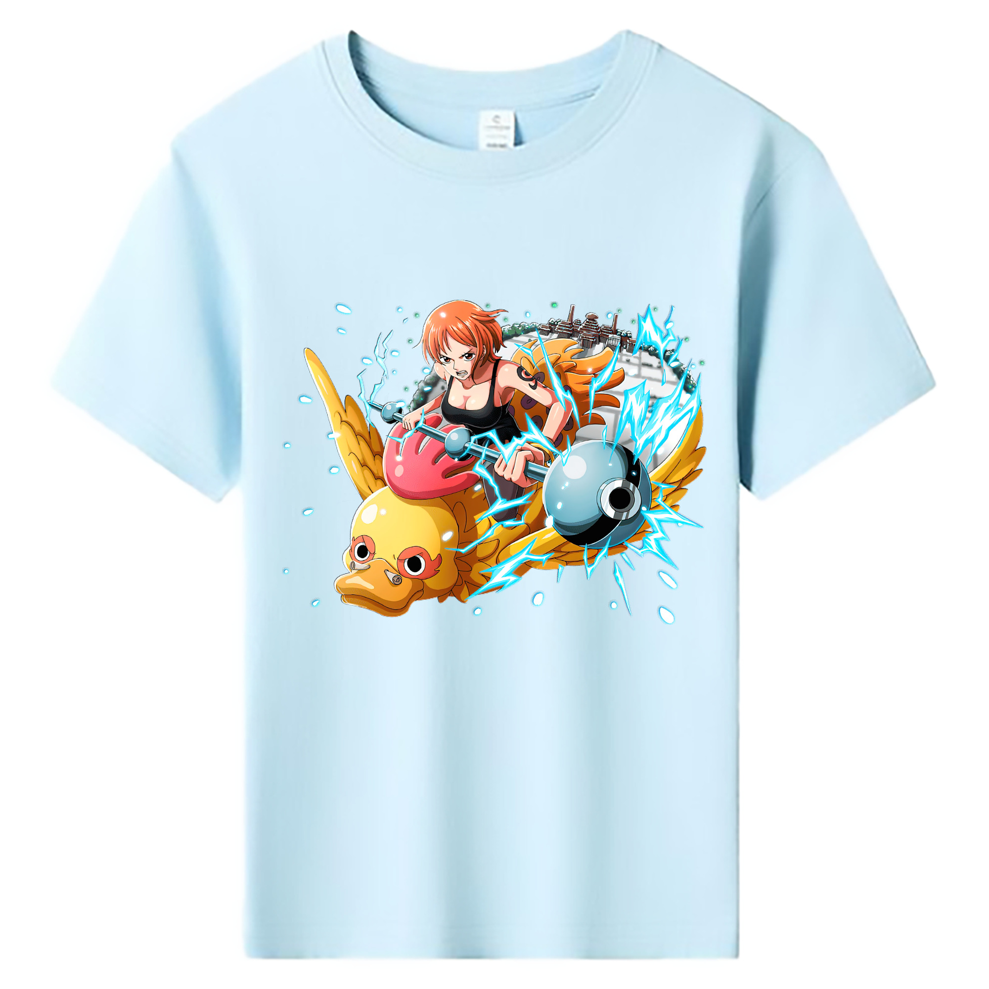 （画像用） ワンピース ナミ ONE PIECE Nami 綿100％キッズTシャツ（フロントプリント）